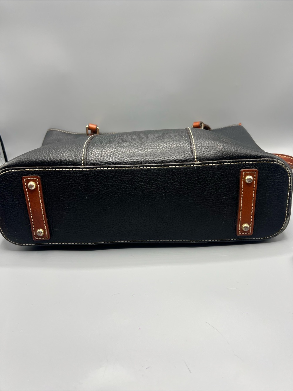 Dooney & Bourke Black Pebbled Leather Lexington Tote - Picture 4 of 6